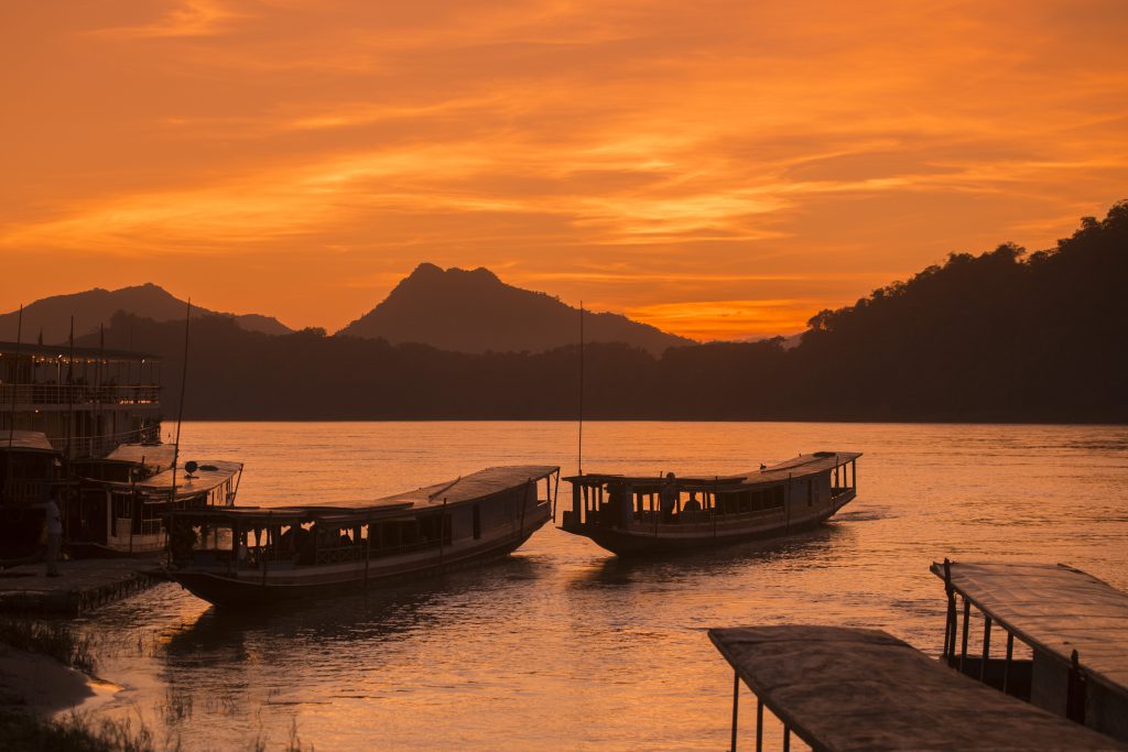 The,Landscape,At,The,Mekong,River,In,The,Town,Of
